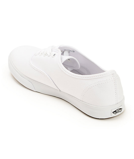 vans slip on lo pro white