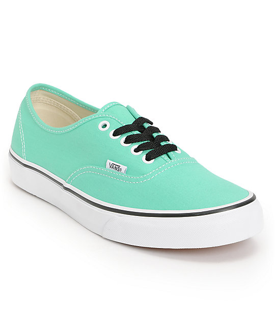mint green vans shoes