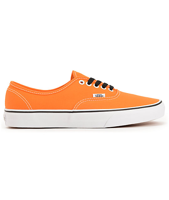 Vans Authentic Persimmon Orange & True White Skate Shoes | Zumiez