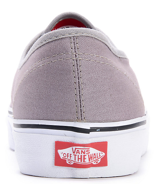 vans grey authentic shoes