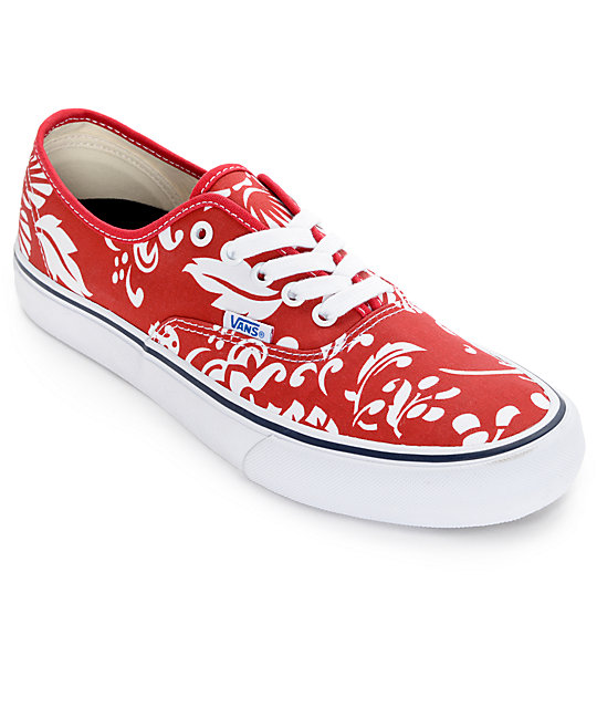 vans authentic pro red