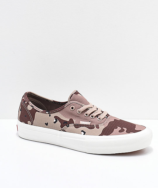 vans camo slip on pro