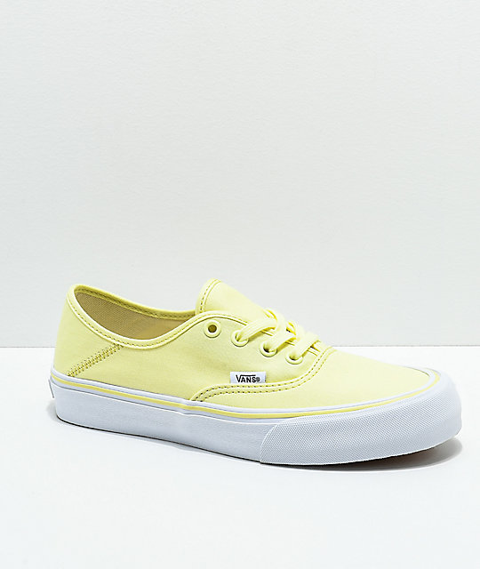 Vans Authentic SF Tender Yellow Skate Shoes | Zumiez