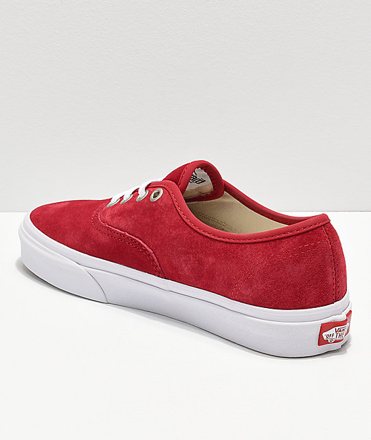 red suede slip on vans