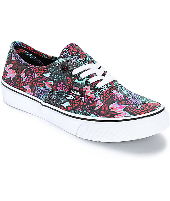 low top colorful vans