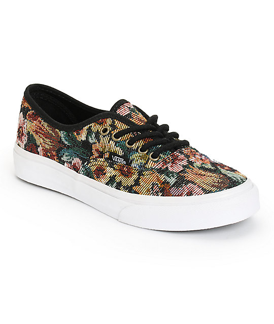 low top floral vans