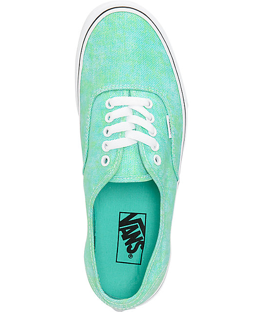 Vans Authentic Sparkle Mint Shoes | Zumiez