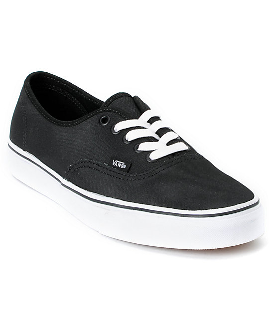 Vans Authentic Tough Poly Black Skate Shoes | Zumiez
