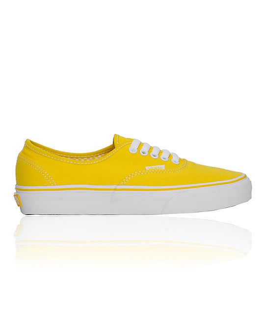 Vans Authentic True Yellow & White Shoes (Womens) at Zumiez : PDP