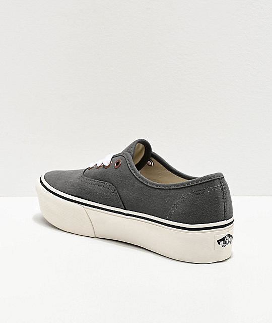 vans grey platform