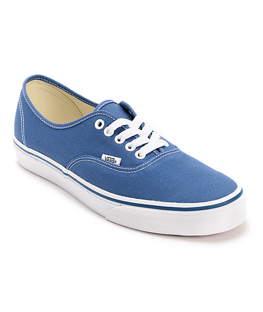Vans Authentic zapatos de skate de lienzo en azul marino