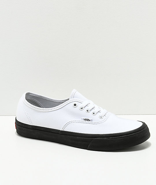Authentic Suela Vans Con De Blanco En Negra Skate Zumiez Zapatos f1wrqwdn04