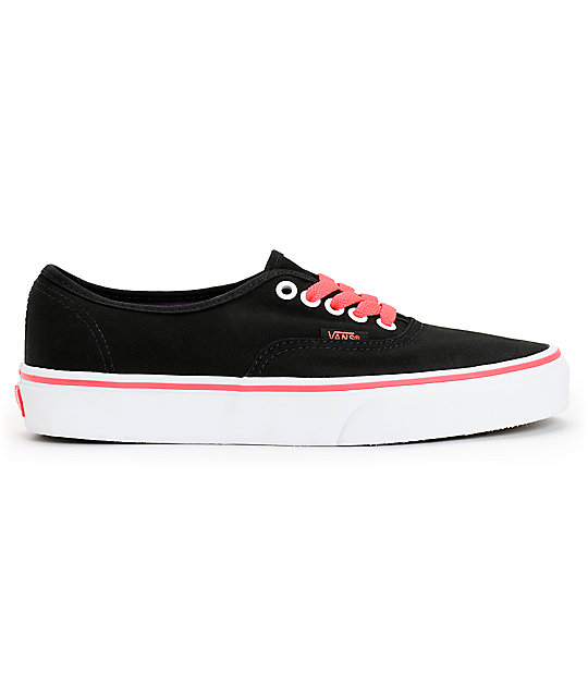 vans negros de mujer