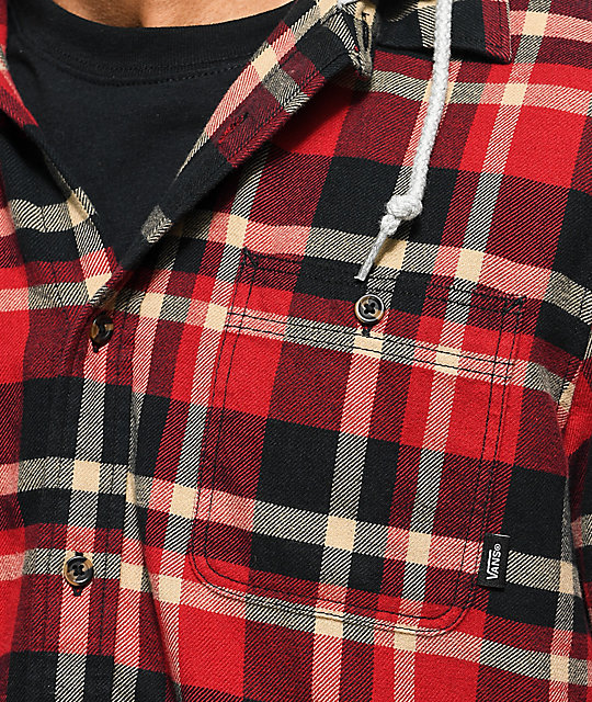 vans red and black flannel vans red and black flannel