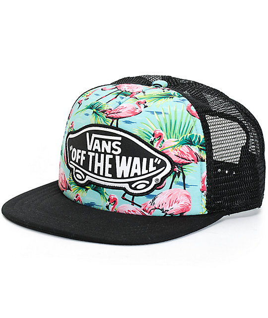 Vans Beach Girl Flamingo Trucker Hat | Zumiez