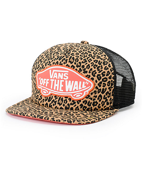 vans off the wall leopard hat