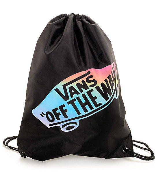 Vans Benched Onyx & Rainbow Cinch Bag | Zumiez