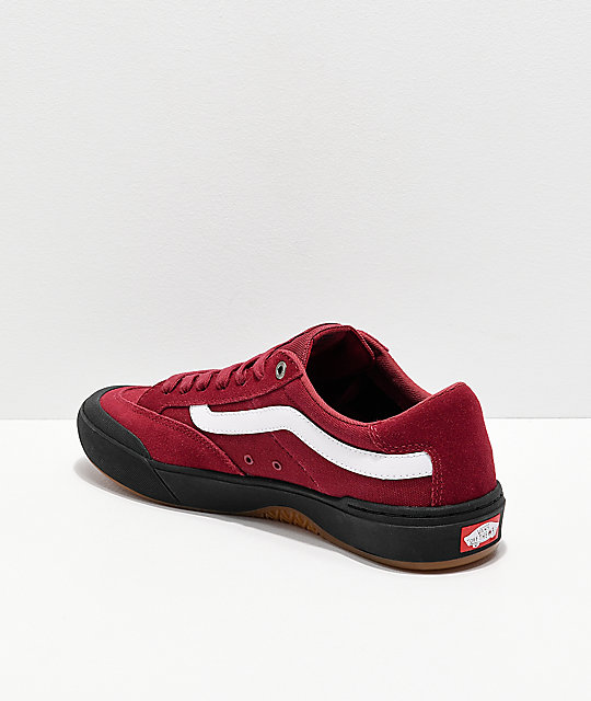 Vans Berle Pro Rumba Red & Black Skate Shoes | Zumiez