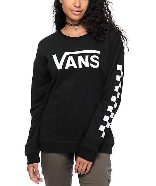 vans black sweatshirt womens