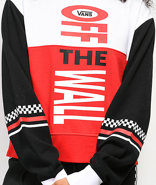 vans off the wall crew neck sweatshirt