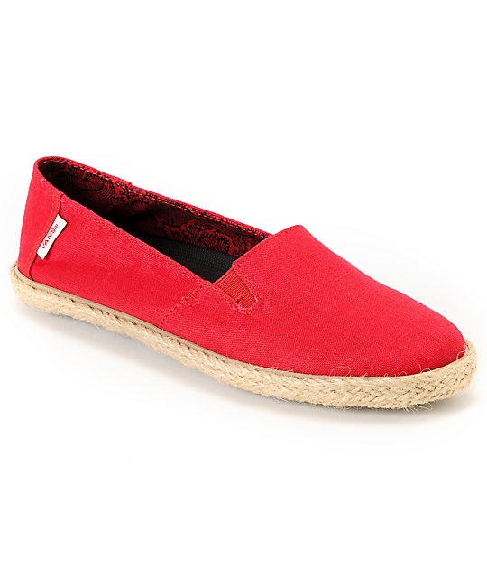 Vans Bixie Chili Pepper Hemp & Rope Sole Shoes (Womens) at Zumiez : PDP