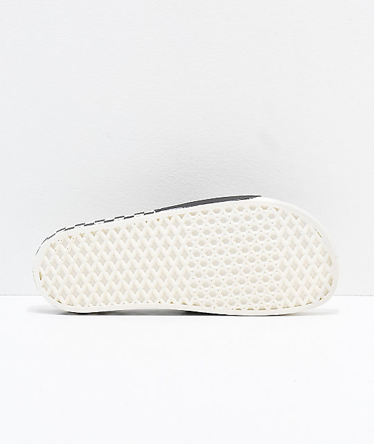 black vans with checkerboard side