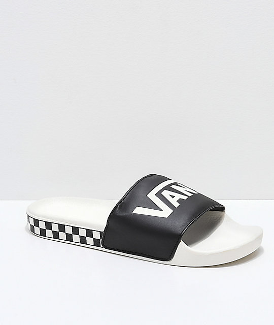 Vans checkerboard cheap slip on sandals