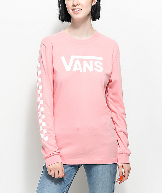 vans camiseta rosa