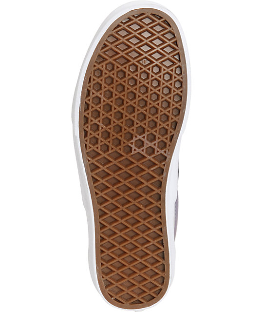 Vans Blue Patent Leather Slip-On Shoes | Zumiez