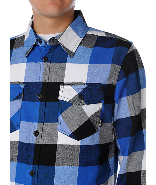 vans blue flannel