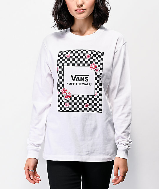 camisa vans mujer rosas