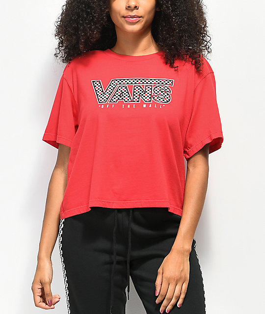 vans cropped tee