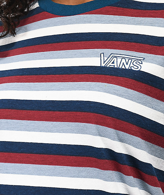 blue and red vans shirt