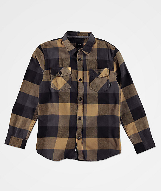 vans brown flannel