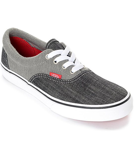 vans grey denim shoes