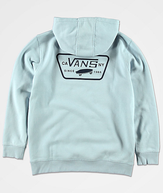 vans light blue hoodie