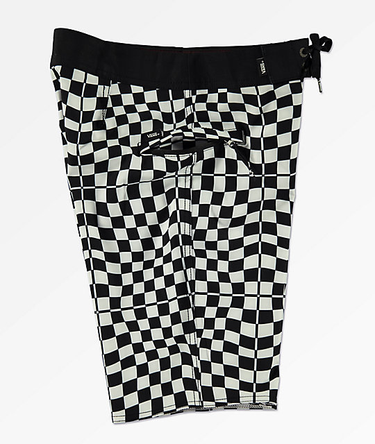 vans checkered swim trunks