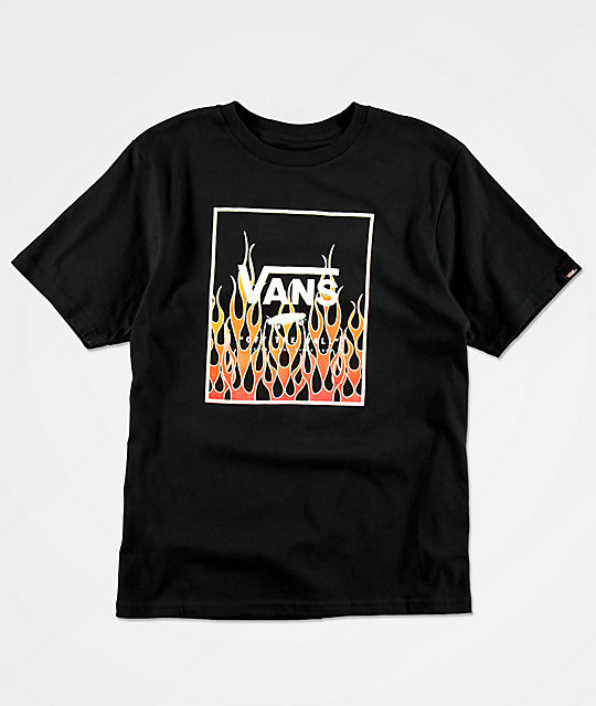 t shirt vans flame