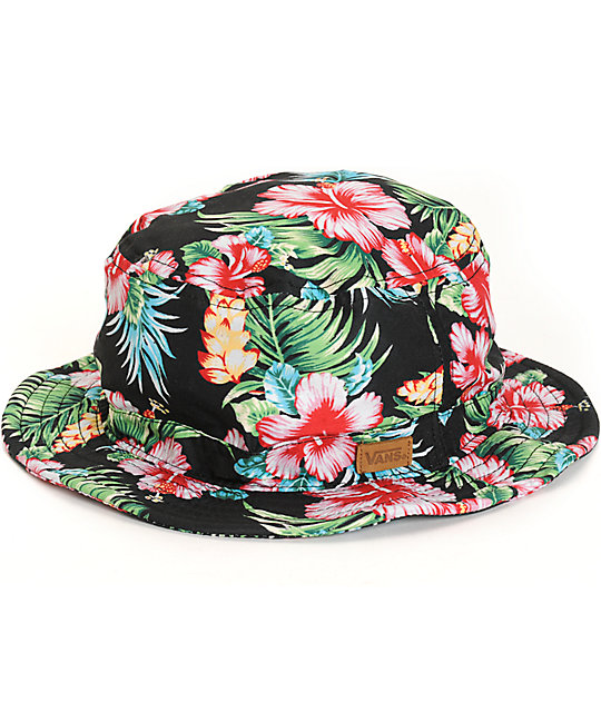 Vans Brohola Hawaiian Floral Bucket Hat | Zumiez