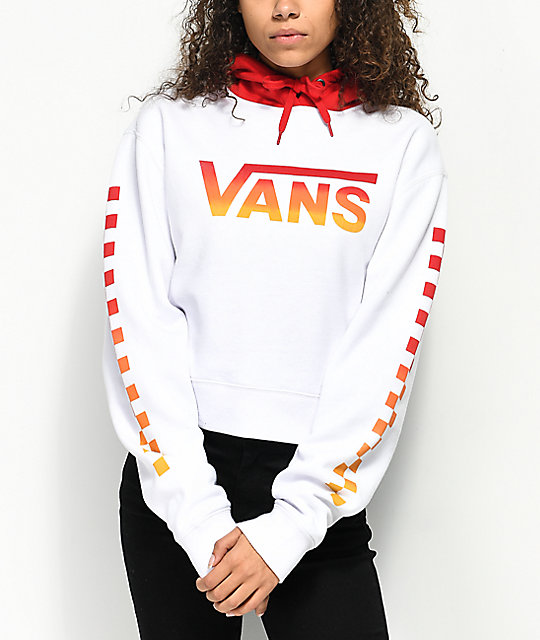 vans classic cropped pullover hoodie