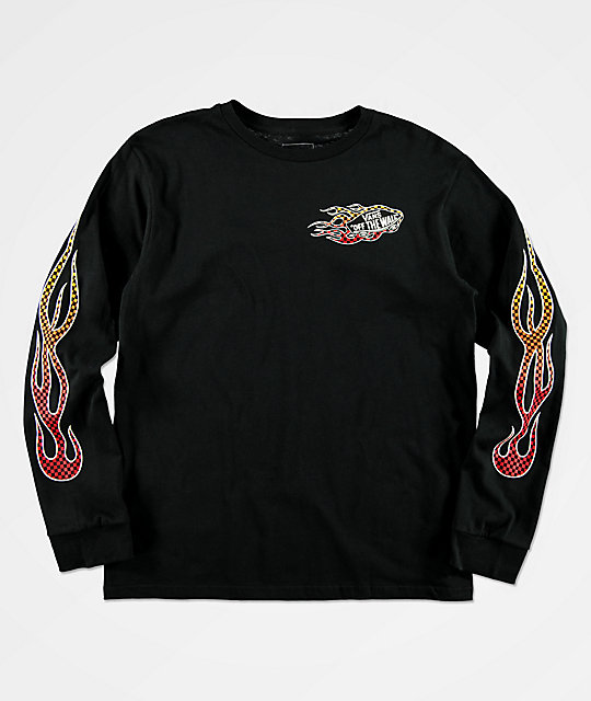 camiseta negra vans