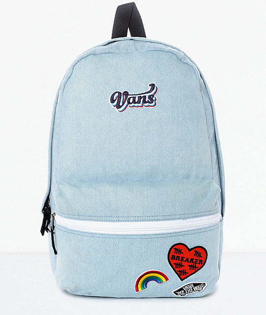 vans denim backpack