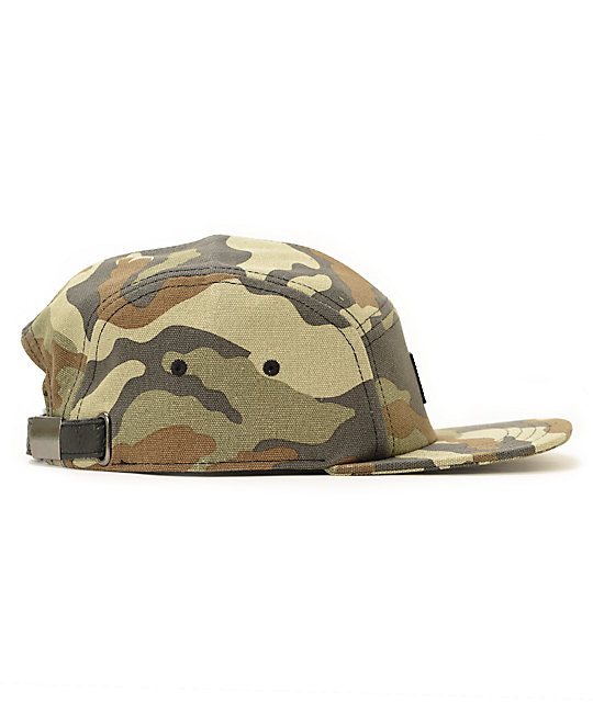 vans camo trucker hat