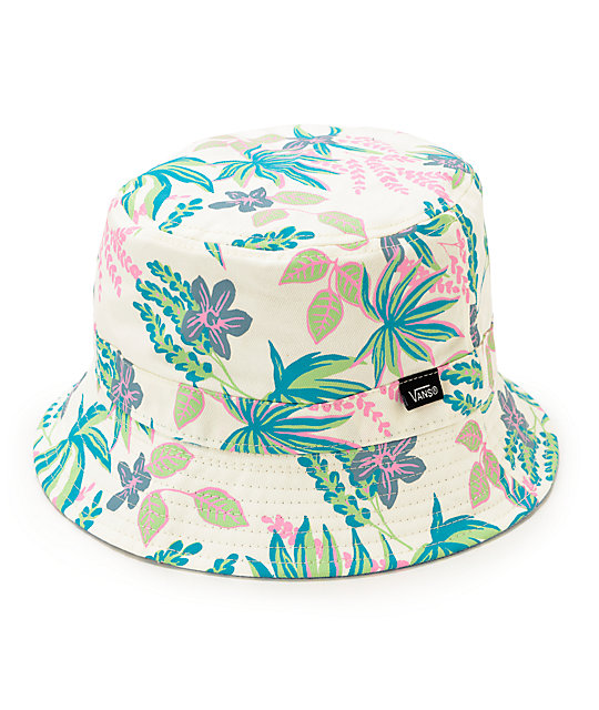 Vans Caytie Cream Floral Reversible Bucket Hat | Zumiez