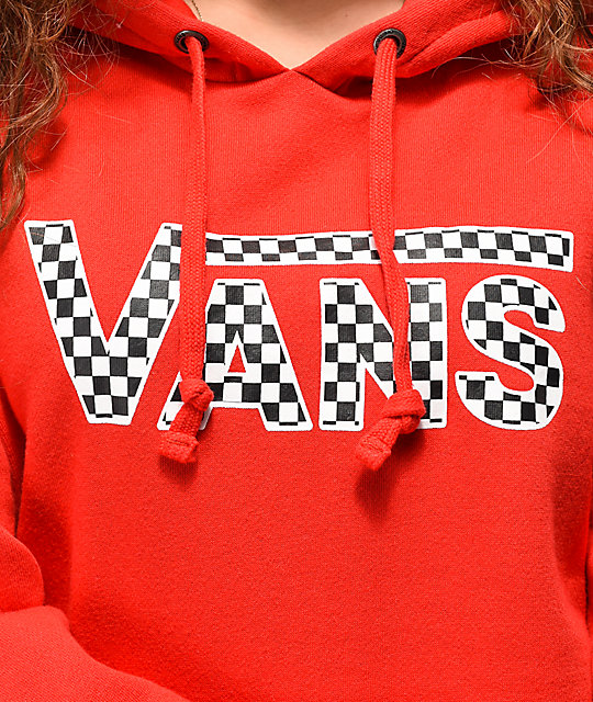 red vans hoodie mens