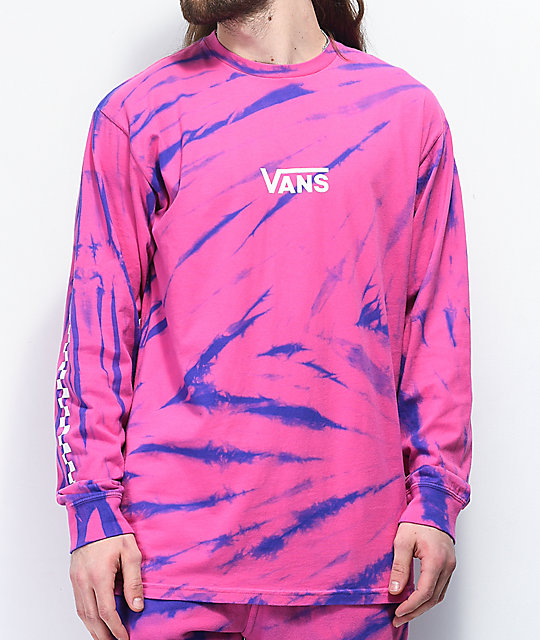 vans purple tie dye shirt