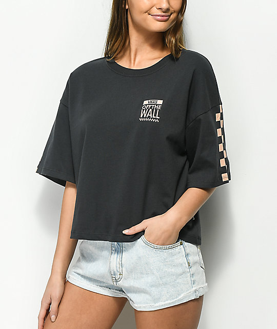 vans cropped tee