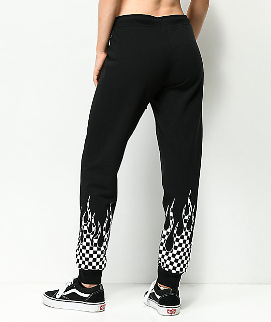 vans checkered jogger pants