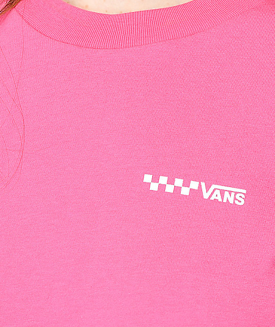 hot pink checkerboard vans