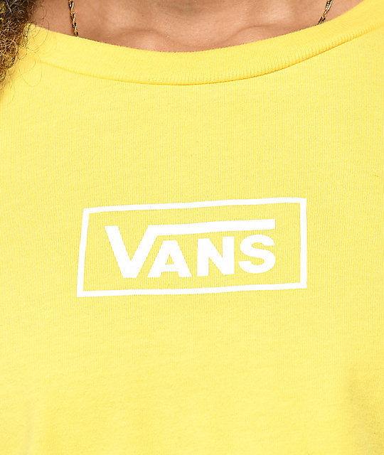 Toronto vans checkerboard yellow crop t shirt online where